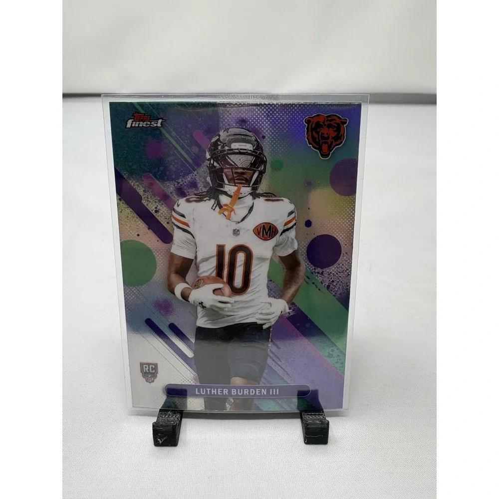 2025 Topps Finest Luther Burden #27 Rookie RC Chicago Bears